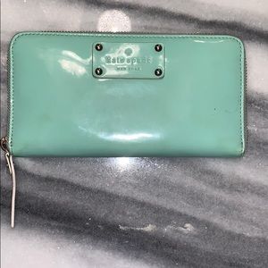 Kate space light blue wallet